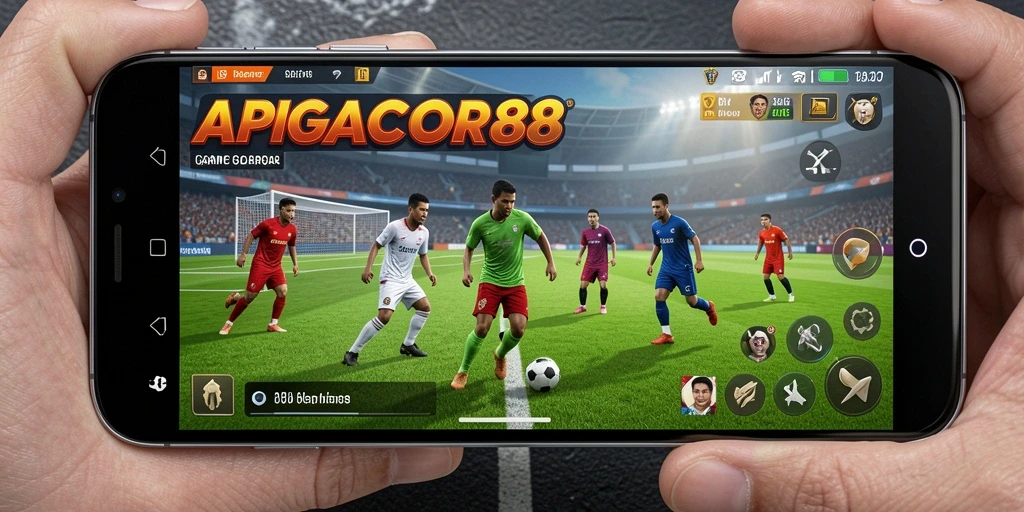 Tampilan gameplay APIGACOR88 dengan aksi seru olahraga.