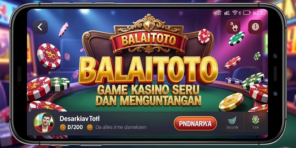 Screenshot gameplay BALAITOTO yang menampilkan suasana kasino yang seru.