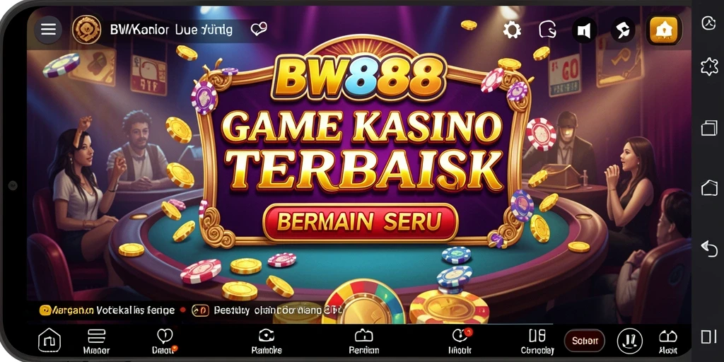 Screenshot utama BW888 menampilkan grafik permainan kasino yang menarik.