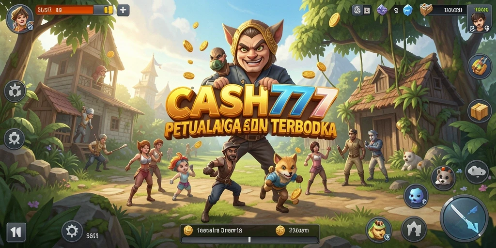 Tampilan gameplay CASH777 yang menakjubkan di dunia terbuka.