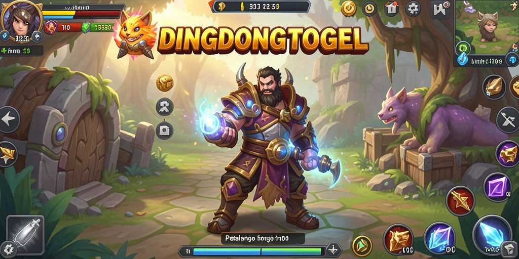 Tampilan gameplay RPG DINGDONGTOGEL yang penuh aksi dan petualangan.