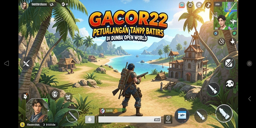 Screenshot GACOR22 menampilkan pemandangan menakjubkan di dunia Open World.