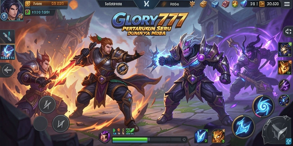 Tampilan dinamis dari pertempuran dalam GLORY777 yang seru.
