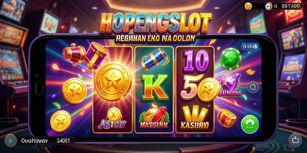Screenshot gameplay HOPENGSLOT menunjukkan tindakan slot yang mendebarkan.