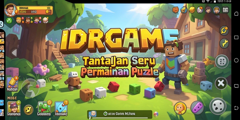 Tampilan gameplay puzzle yang menantang dan interaktif.