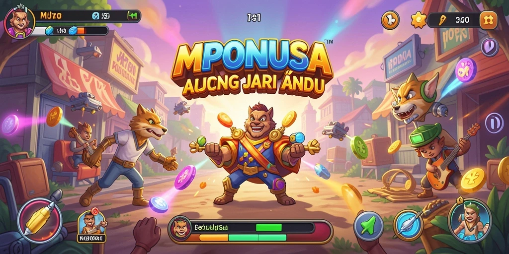 Tampilan gameplay MPONUSA yang memukau dan penuh aksi seru.