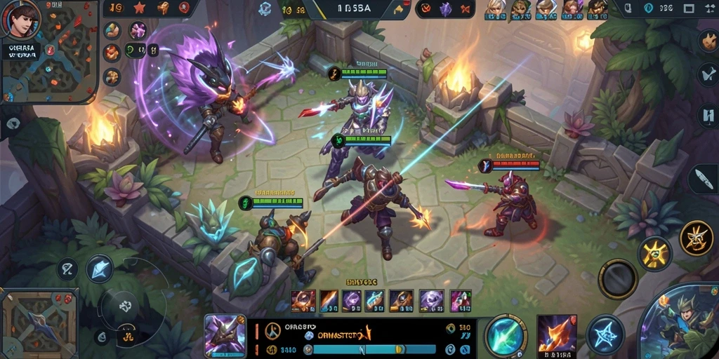 Gameplay seru dari ORMASTOTO dengan aksi MOBA yang memukau.