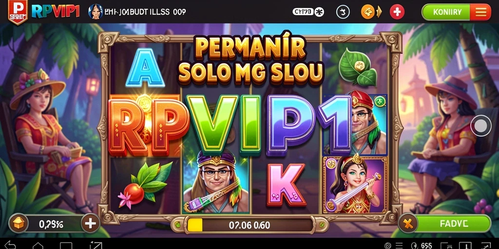 Screenshot utama RPVIP1 menunjukkan gameplay Slot yang menegangkan.
