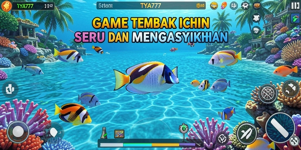 Tampilan gameplay TYA777 yang seru dalam menangkap ikan.