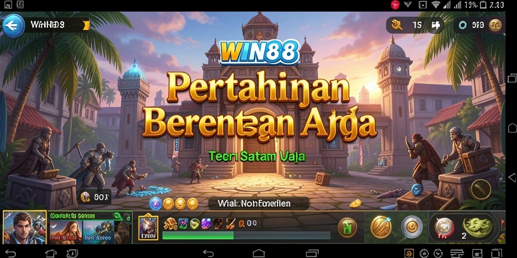 Tampilan gameplay yang intens dan mendebarkan dalam WIN88.